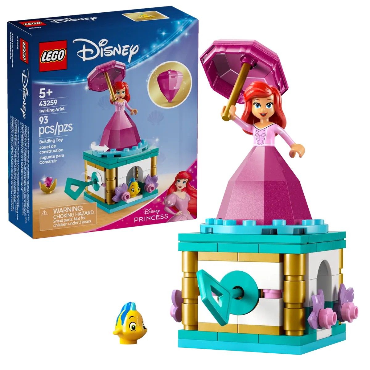 Twirling Ariel LEGO Disney 43259