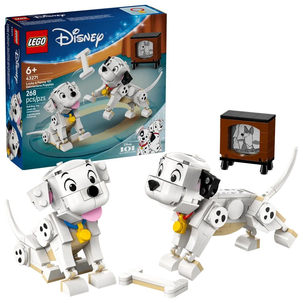 Lucky & Penny 101 Dalmatians Puppies LEGO Disney 43271