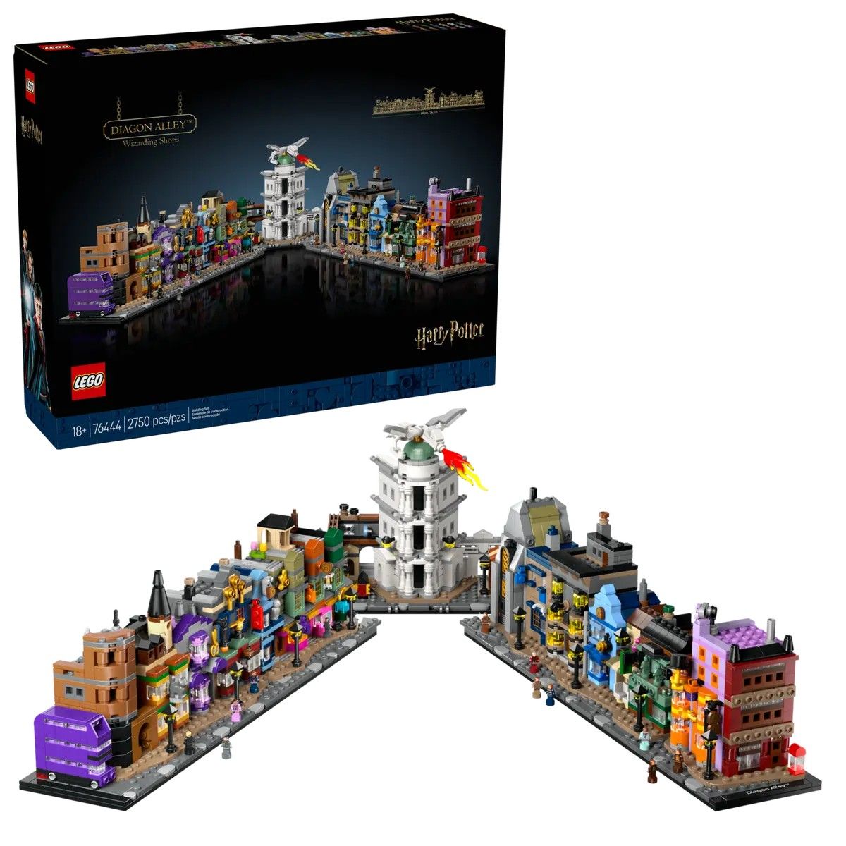 Diagon Alley Wizarding Shops LEGO Harry Potter 76444