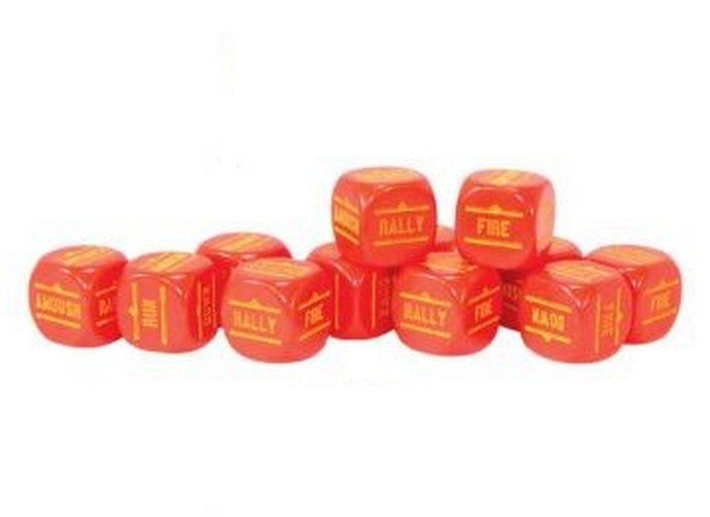 Bolt Action Orders Dice - Red