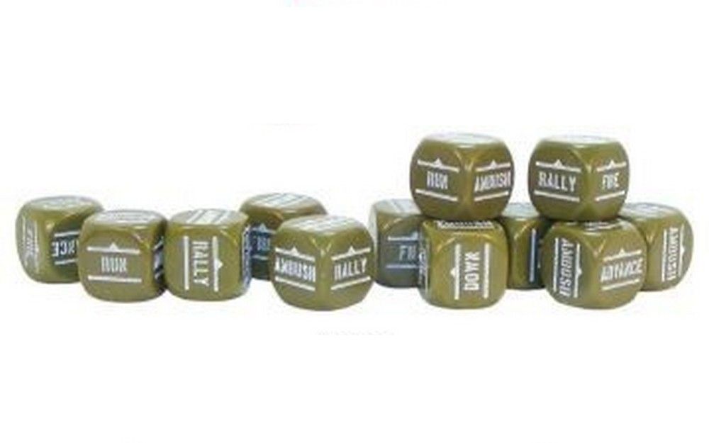 Bolt Action Order Dice - Olive Drab